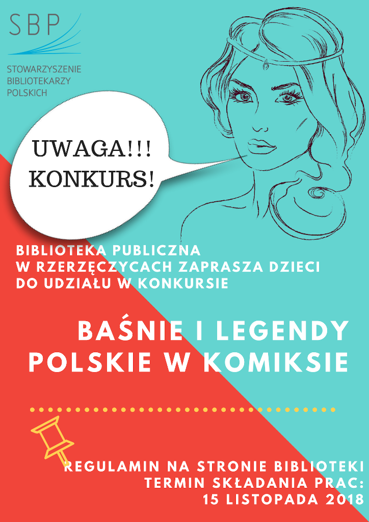 Plakat o konkursie na komiks